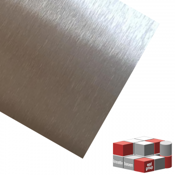 V4A Edelstahl Platte K240 geschliffen 1,5mm Stark